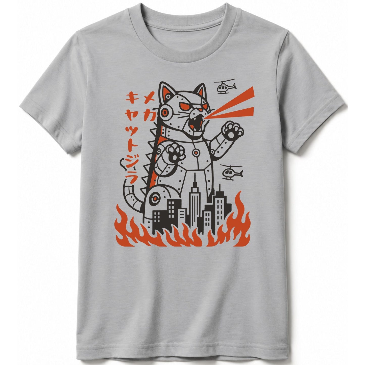 Mecha Kyattojira Kids Tee Athletic Heather / S 29575288715543026084 Kids clothes