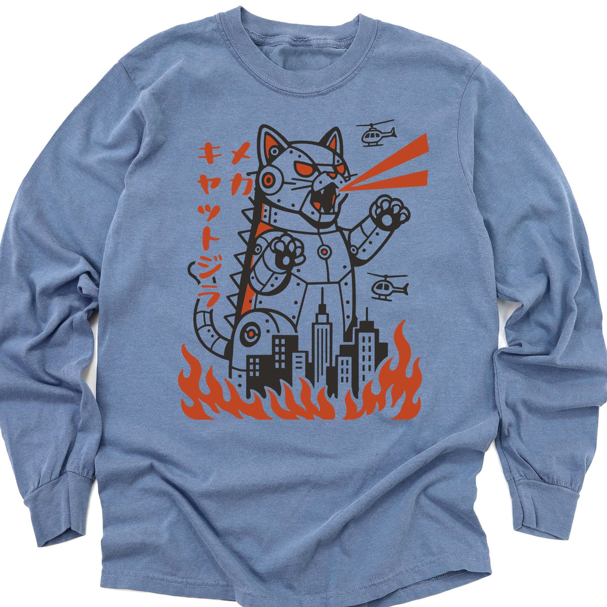 Mecha Kyattojira Long Sleeve Blue Jean / M 28366802145615327502 Long-sleeve