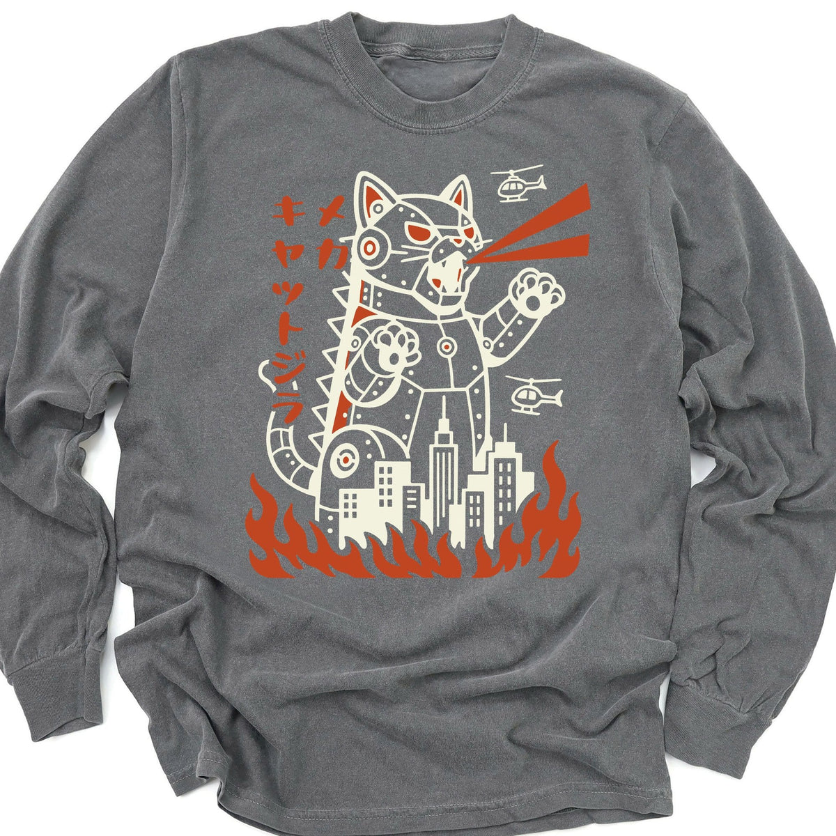 Mecha Kyattojira Long Sleeve Pepper / M 23008392947314929758 Long-sleeve