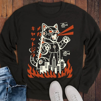 Mecha Kyattojira Sweatshirt S / Black 30724715144649945099 Sweatshirt