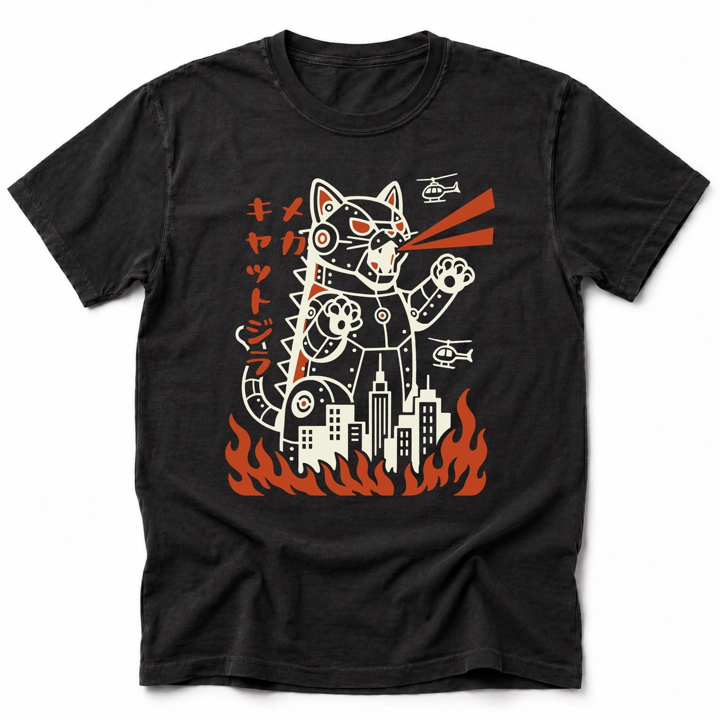Mecha Kyattojira T-Shirt Black / S 21262062879970547269 T-Shirt
