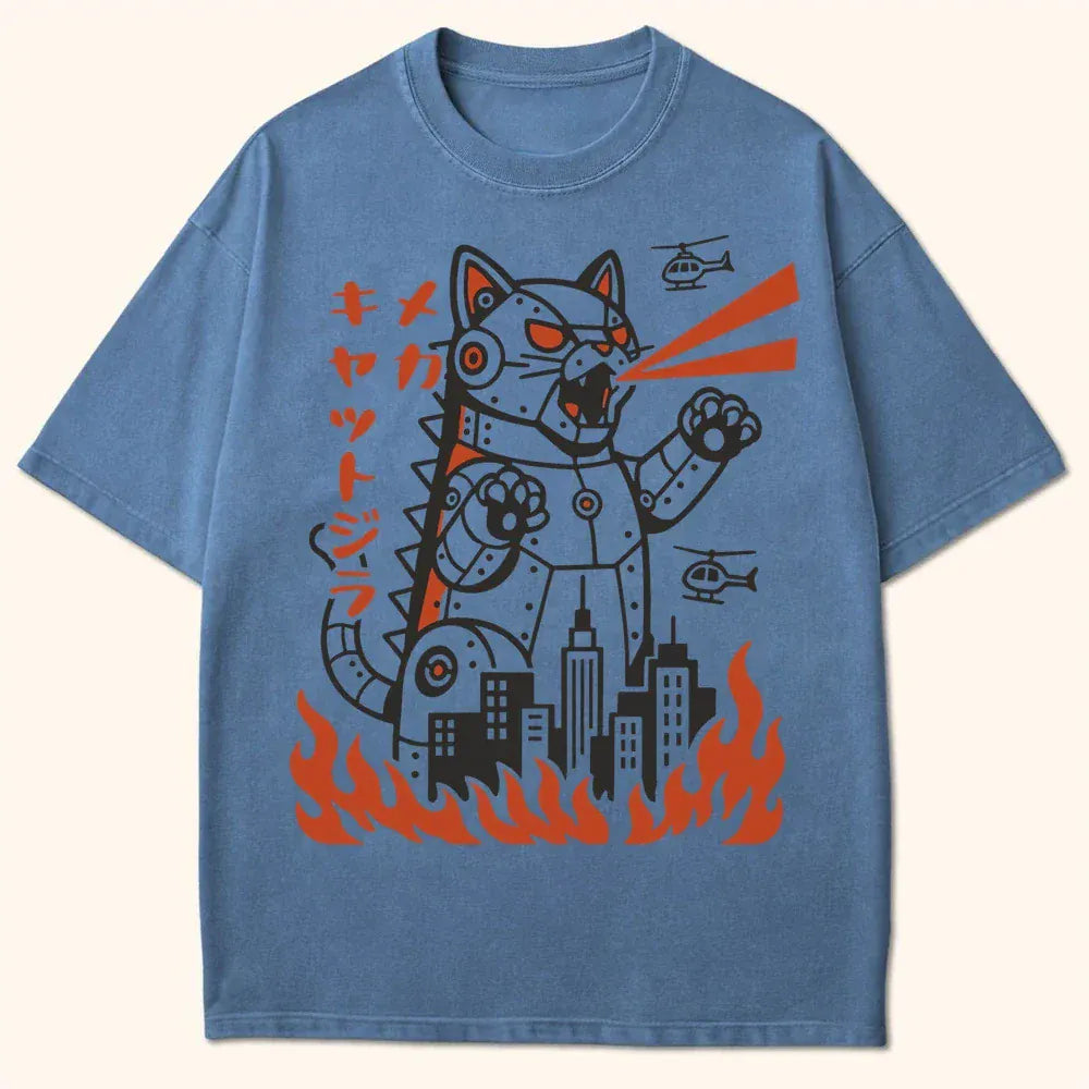 Mecha Kyattojira T-Shirt Blue Jean / S 30090169884053820465 T-Shirt