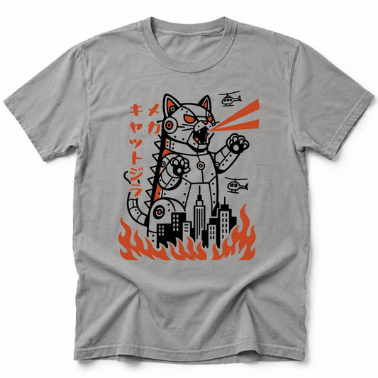 Mecha Kyattojira T-Shirt Grey / S 88899778960358689084 T-Shirt
