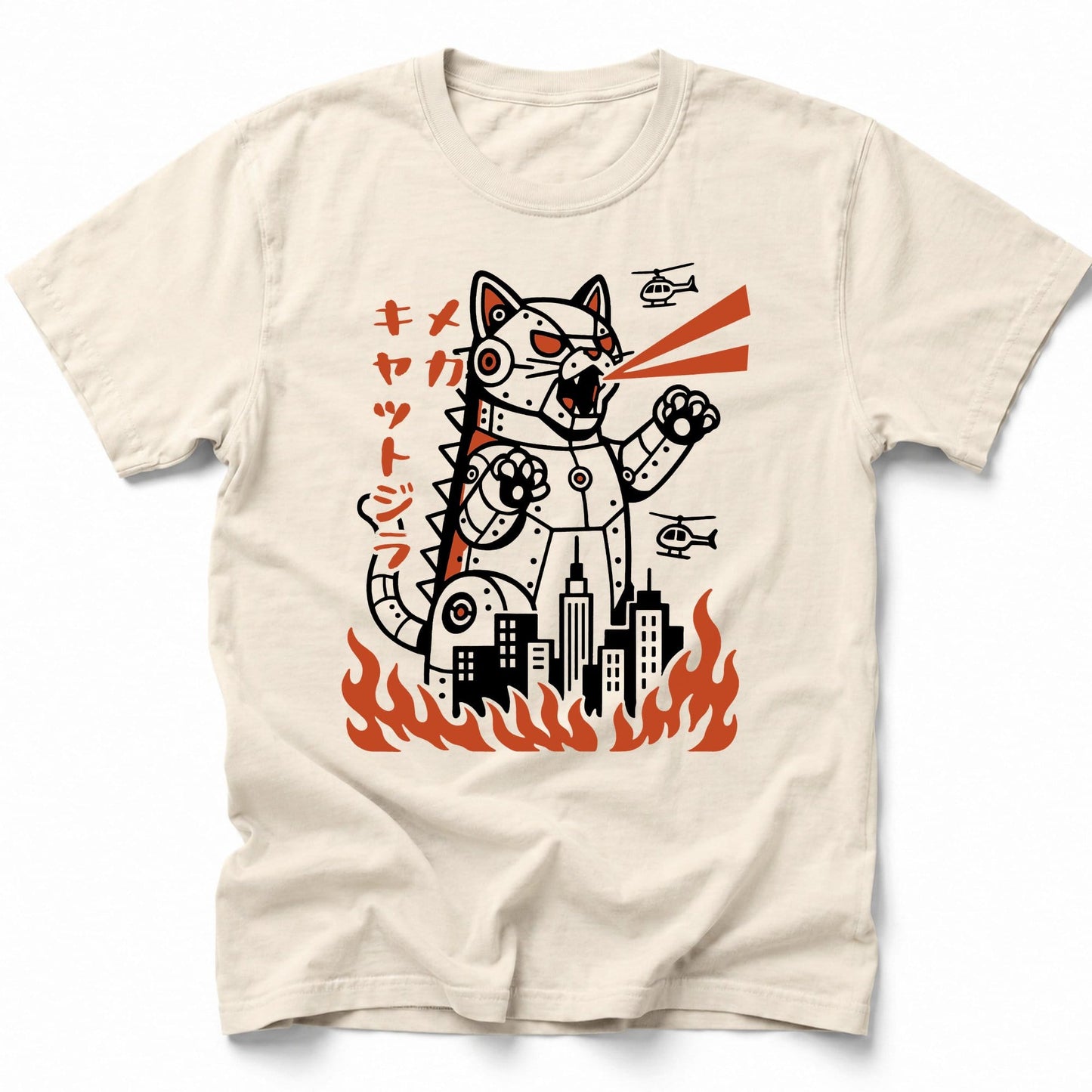 Mecha Kyattojira T-Shirt Ivory / S 16674366005602346385 T-Shirt