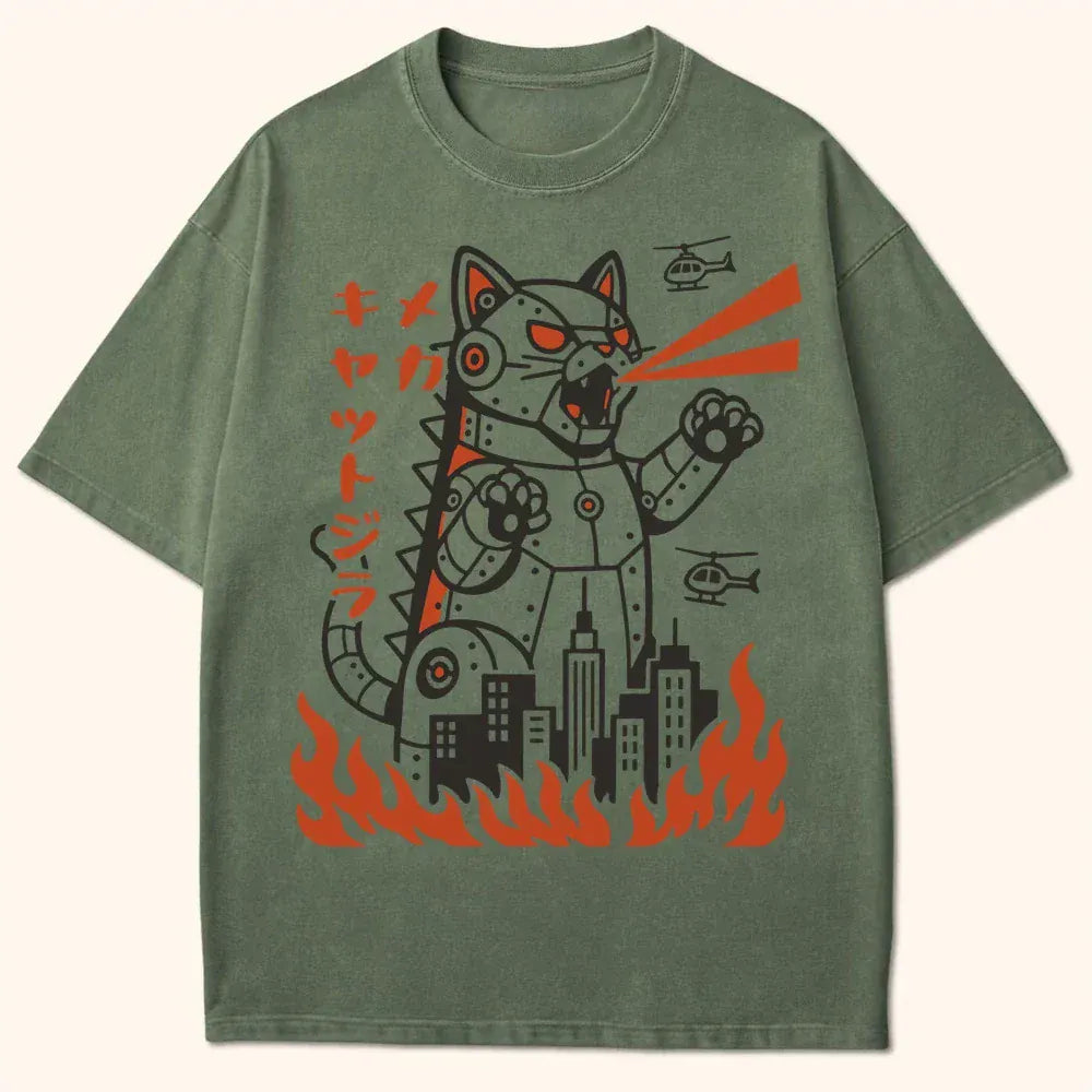 Mecha Kyattojira T-Shirt Moss / S 21917661904994884763 T-Shirt