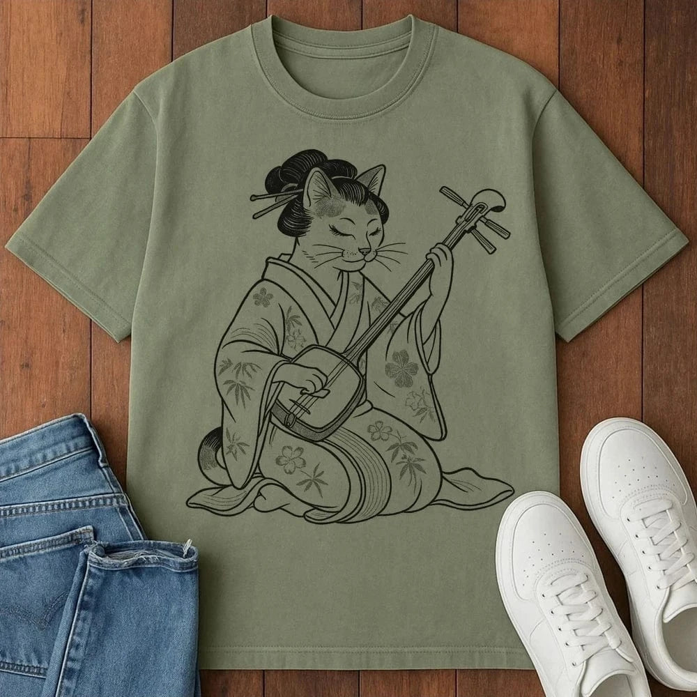 Melody Whiskers T-Shirt Moss / S 27722661864948131310 T-Shirt