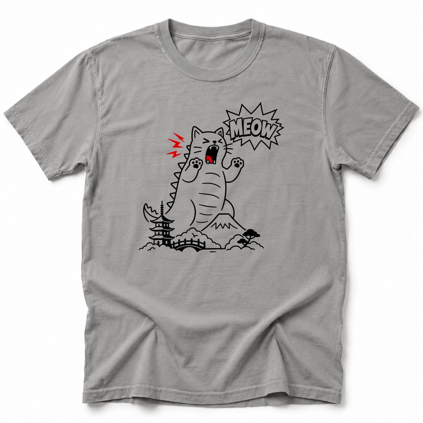 Meow Loud T-Shirt Grey / S 18590175394940404858 T-Shirt