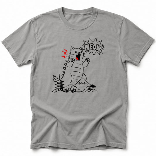 Meow Loud T-Shirt Grey / S 18590175394940404858 T-Shirt