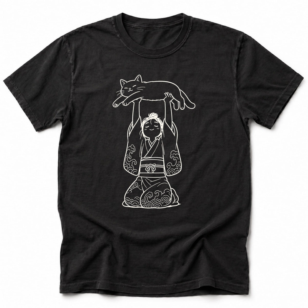 Meow Offering T-Shirt Black / S 17982239515959489382 T-Shirt