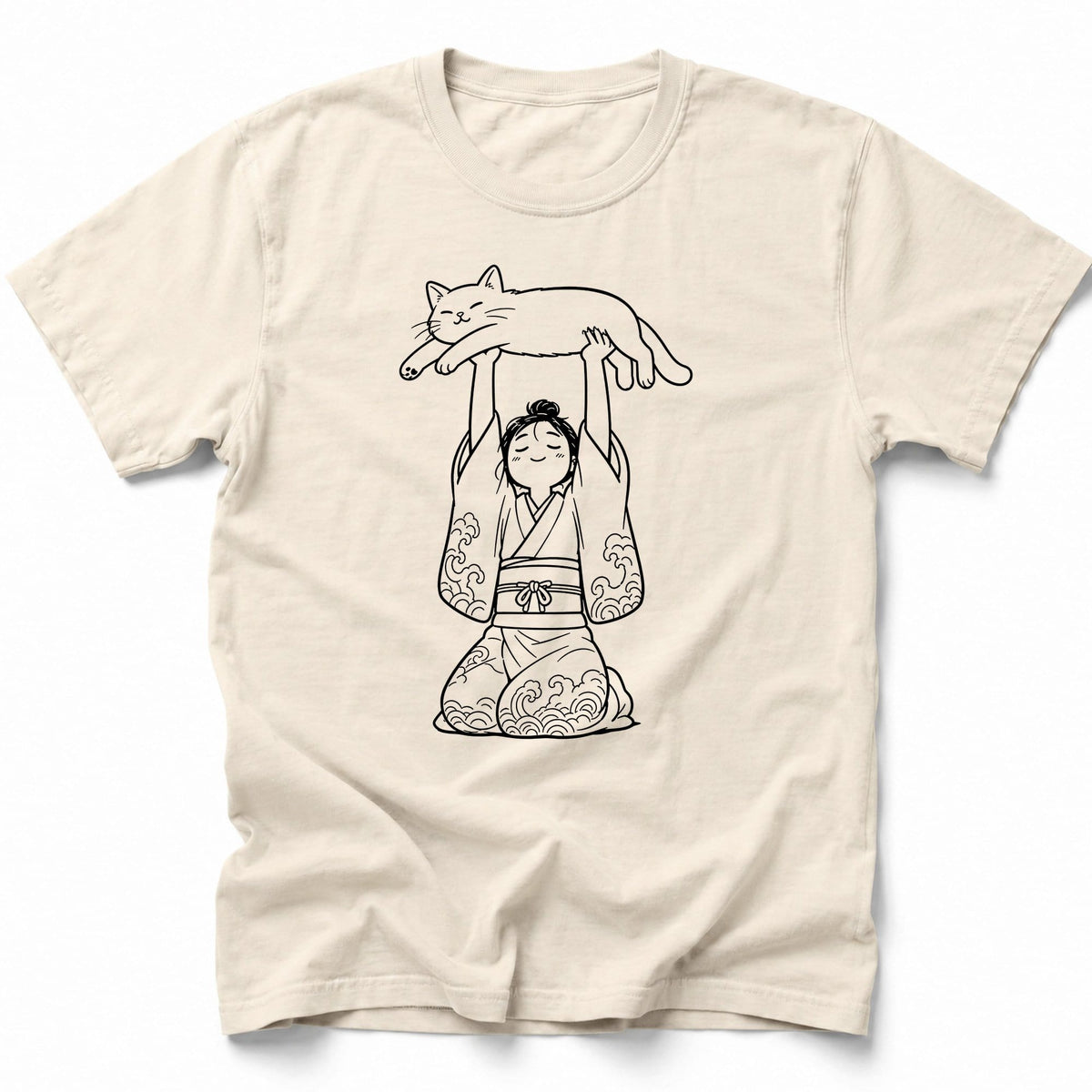 Meow Offering T-Shirt Ivory / S 33944916596693818683 T-Shirt