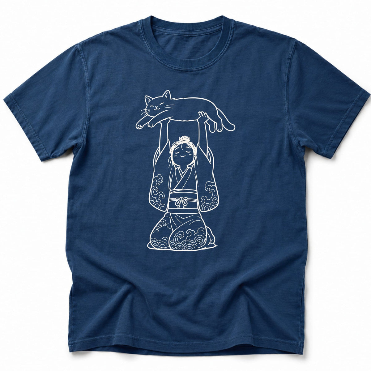 Meow Offering T-Shirt Navy / S 24552025745673036222 T-Shirt
