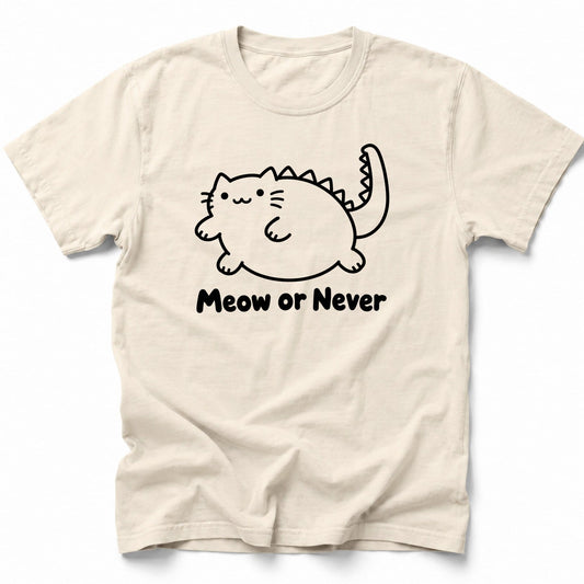 Meow or Never T-Shirt Ivory / S 10410746921134437787 T-Shirt