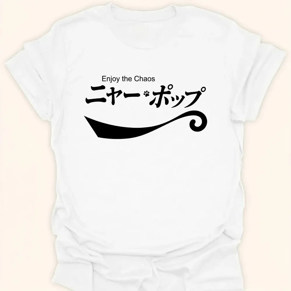 Meow Pop Enjoy The Chaos Everyday Softstyle Tee White / S 22979161961783398883 T-Shirt