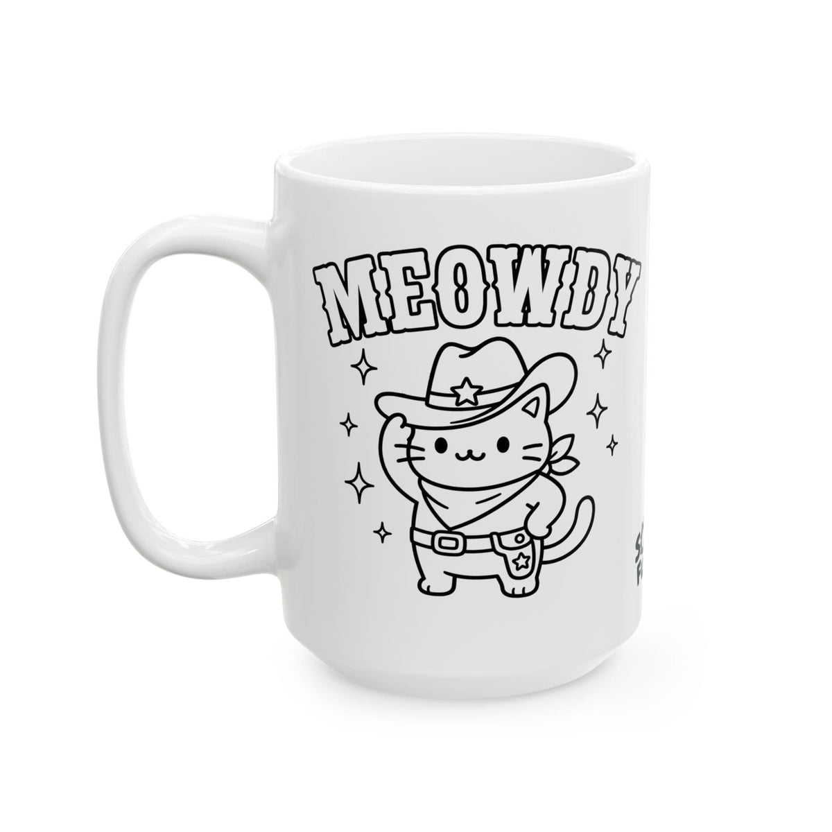 Meowdy Fun White Mug (15oz) 15oz 31667092376165299418 Mug