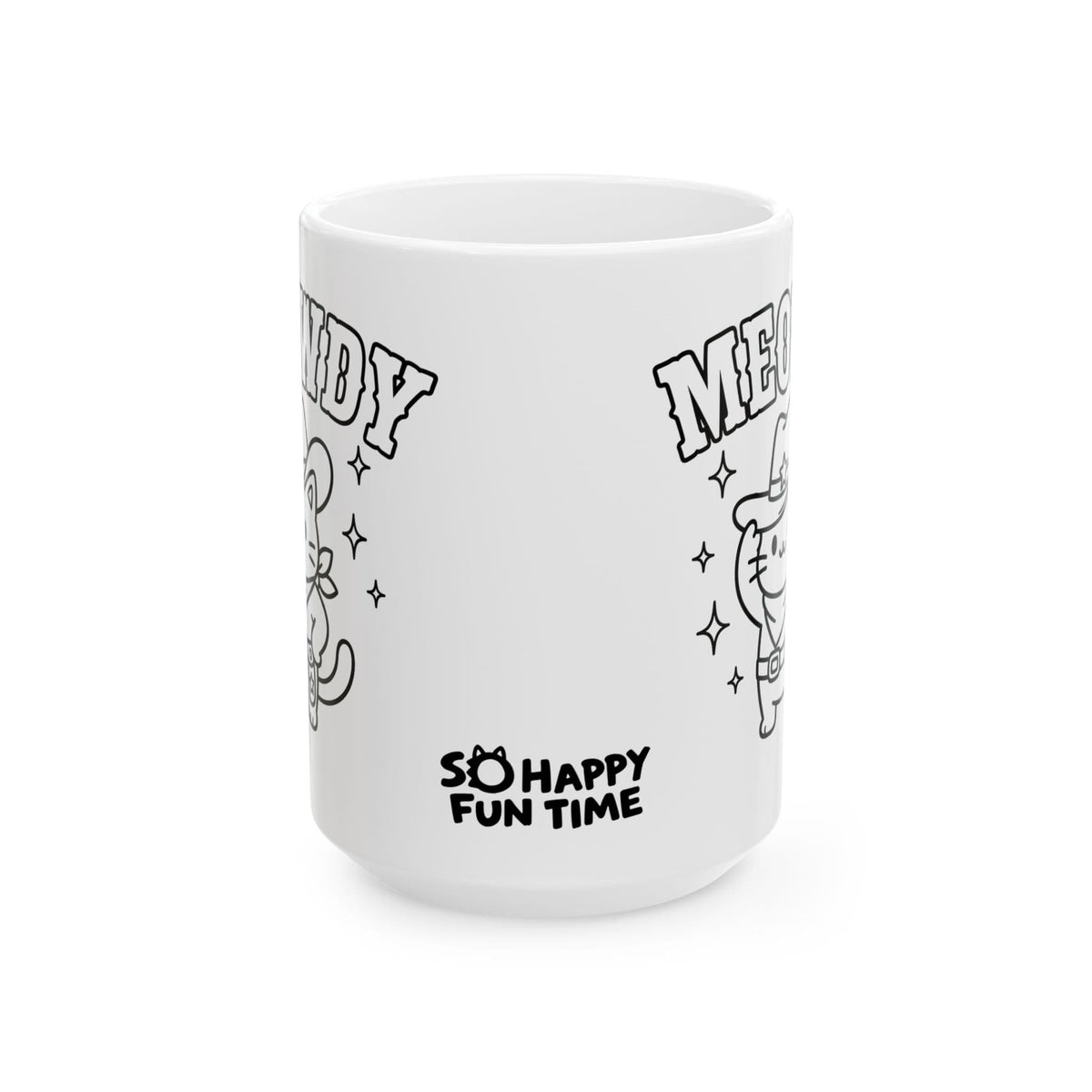 Meowdy Fun White Mug (15oz) 15oz 31667092376165299418 Mug