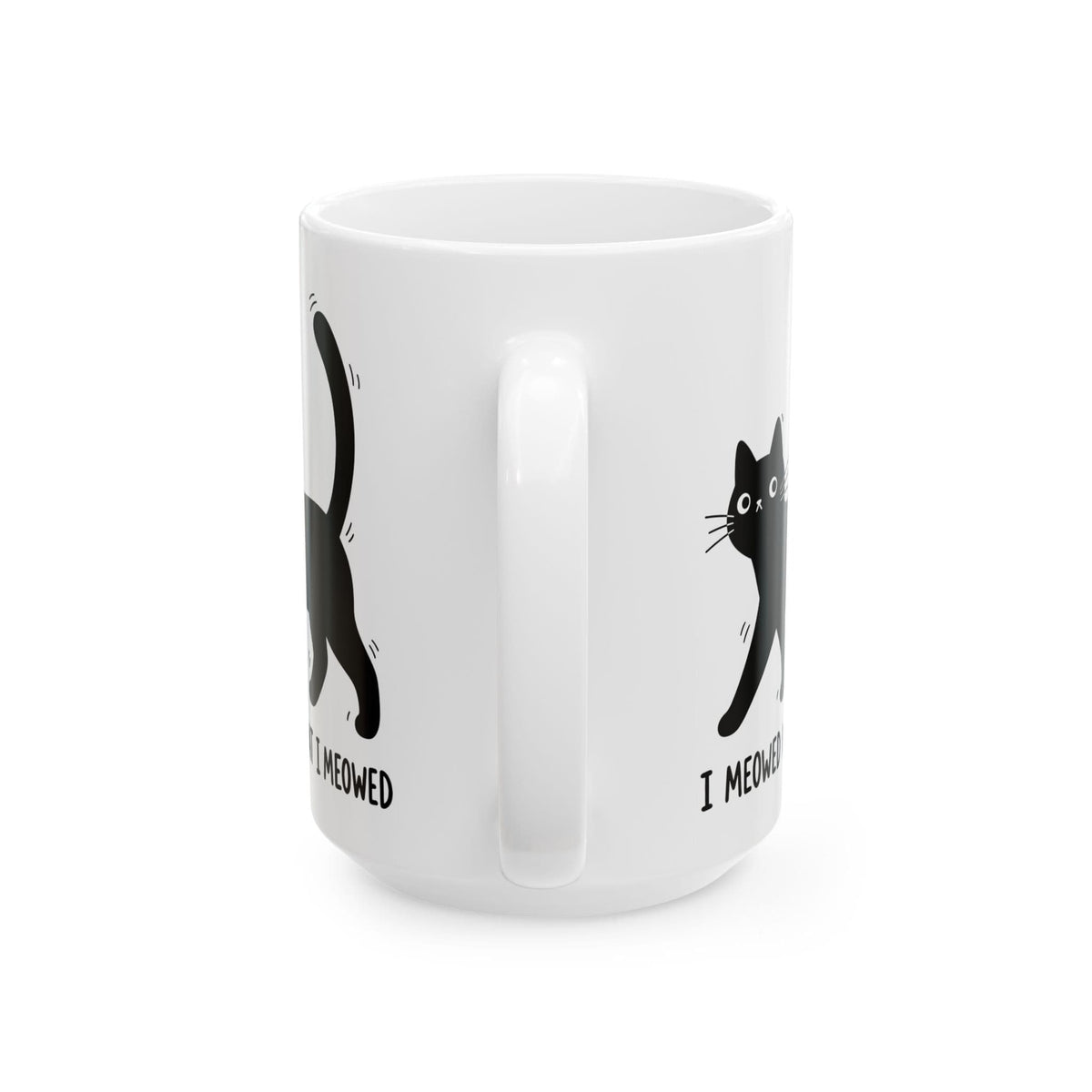 Meowed White Mug (15oz) 15oz 22350856158844649230 Mug