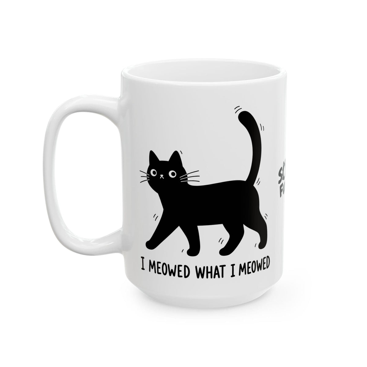 Meowed White Mug (15oz) 15oz 22350856158844649230 Mug