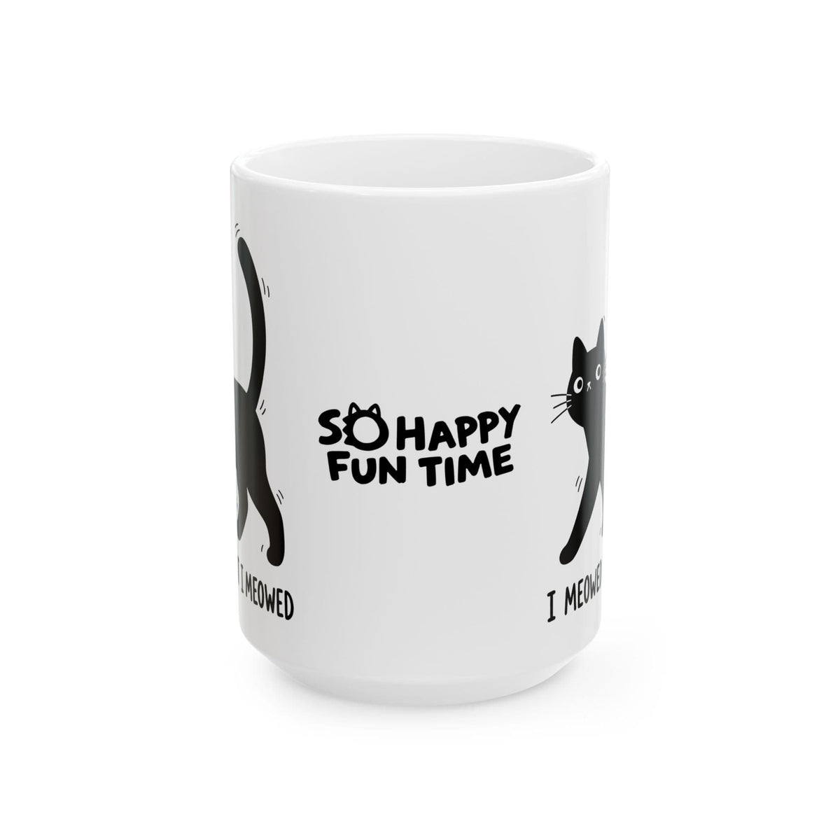 Meowed White Mug (15oz) 15oz 22350856158844649230 Mug