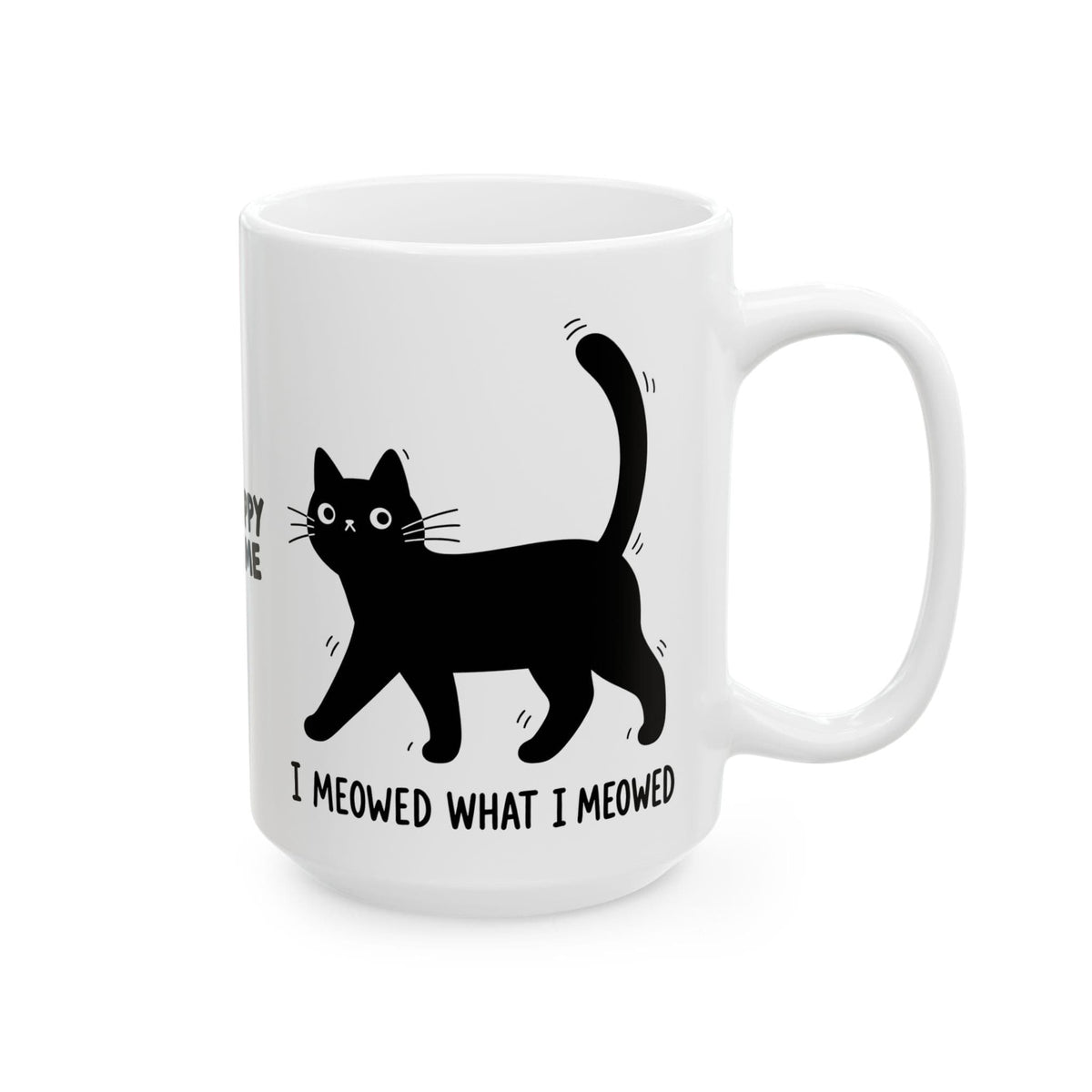 Meowed White Mug (15oz) 15oz 22350856158844649230 Mug