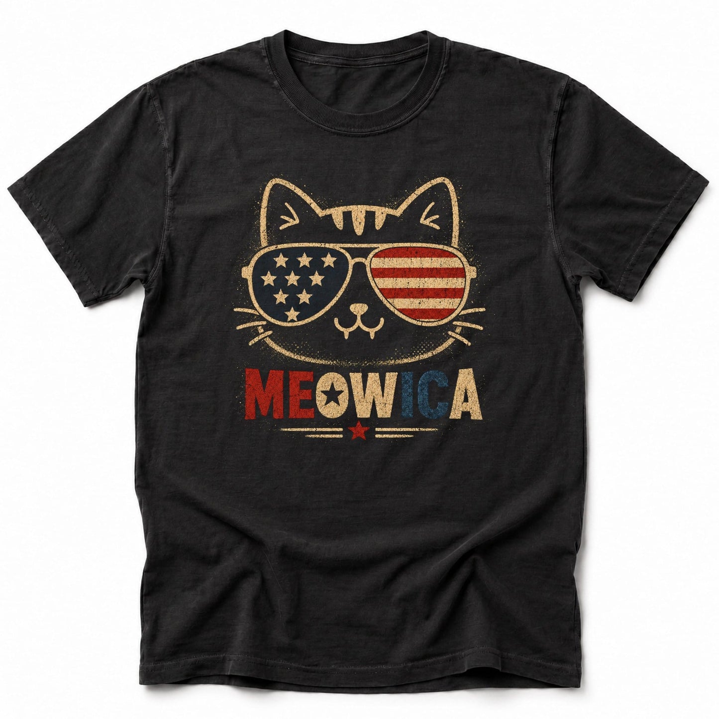 Meowica Fangs Out T-Shirt Black / S 25783283063451878473 T-Shirt