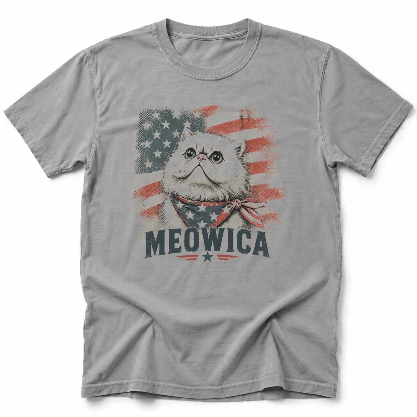 Meowica T-Shirt Grey / S 18989915514383305311 T-Shirt