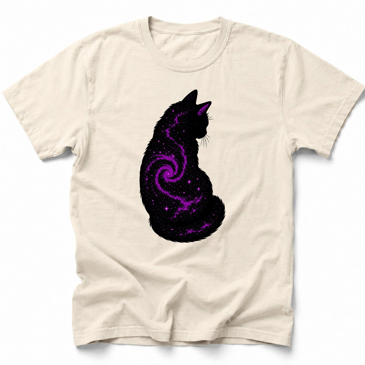 Meowlky Way T-Shirt Ivory / S 81408705250670234322 T-Shirt