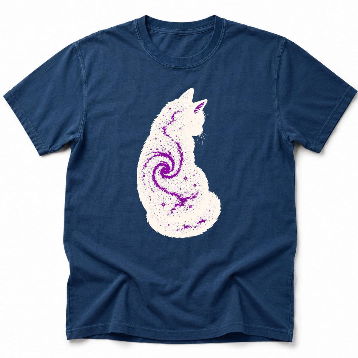 Meowlky Way T-Shirt Navy / S 33154469197380543375 T-Shirt