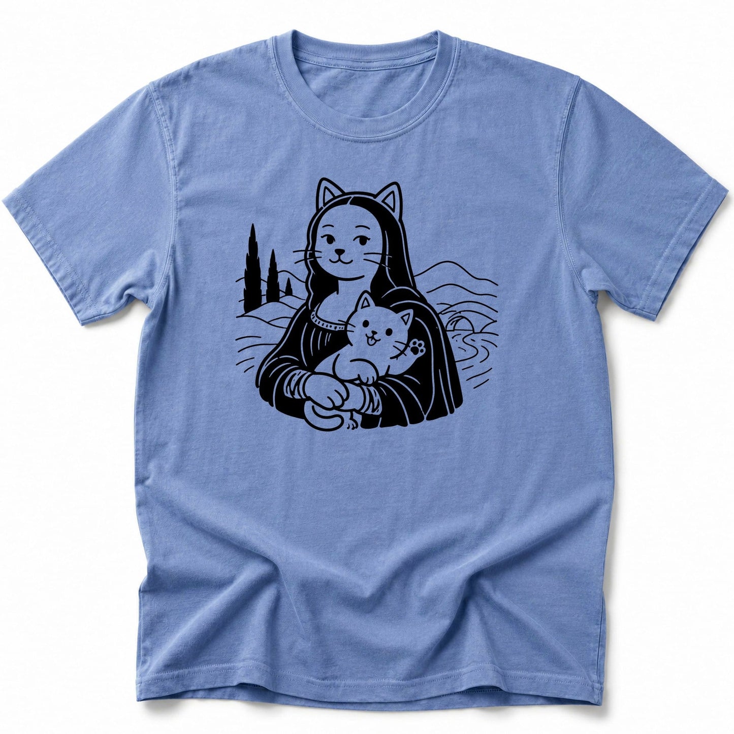 Meownalisa T-Shirt Blue Jean / S 11634157064657381719 T-Shirt