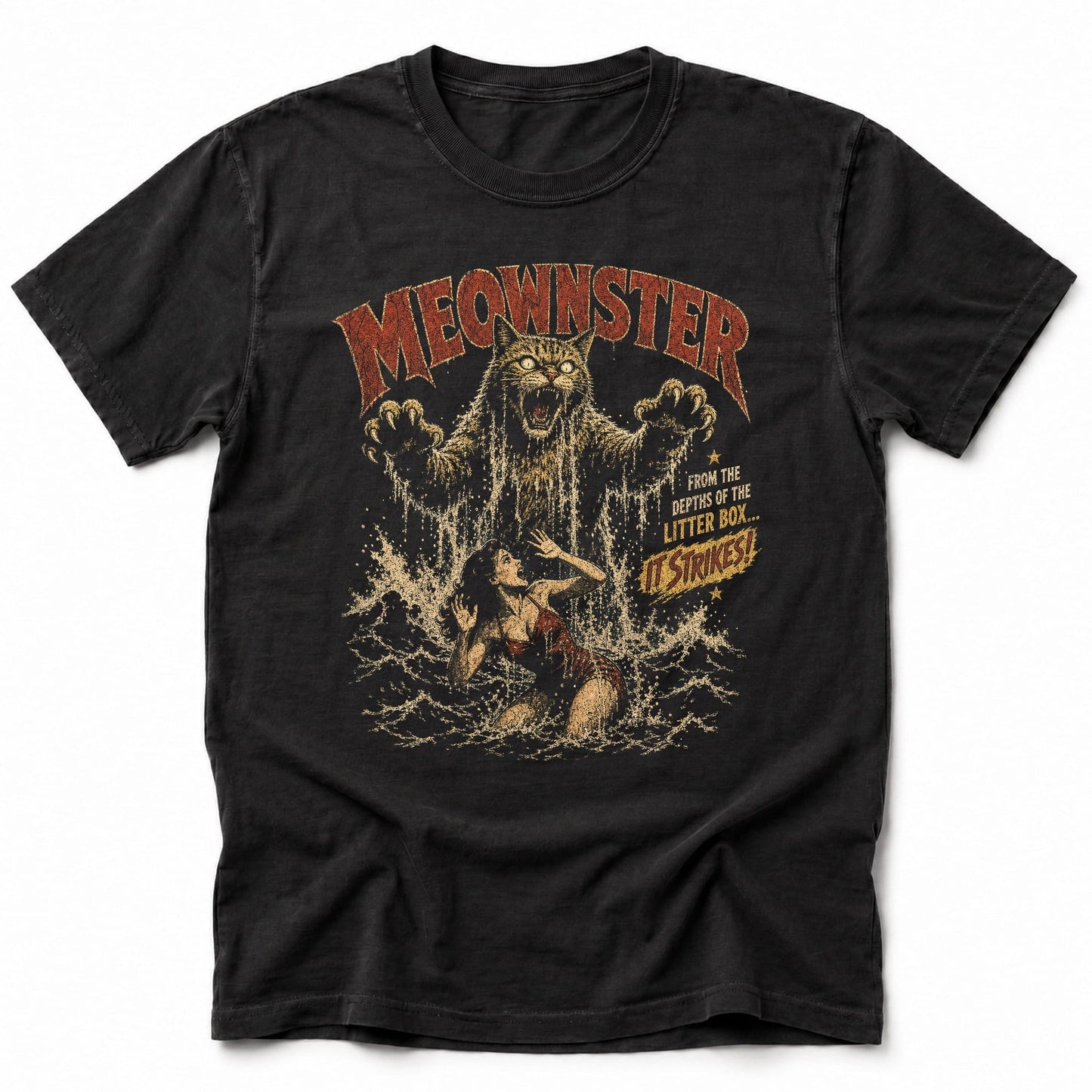 Meownster T-Shirt Black / S 13187138503610229456 T-Shirt