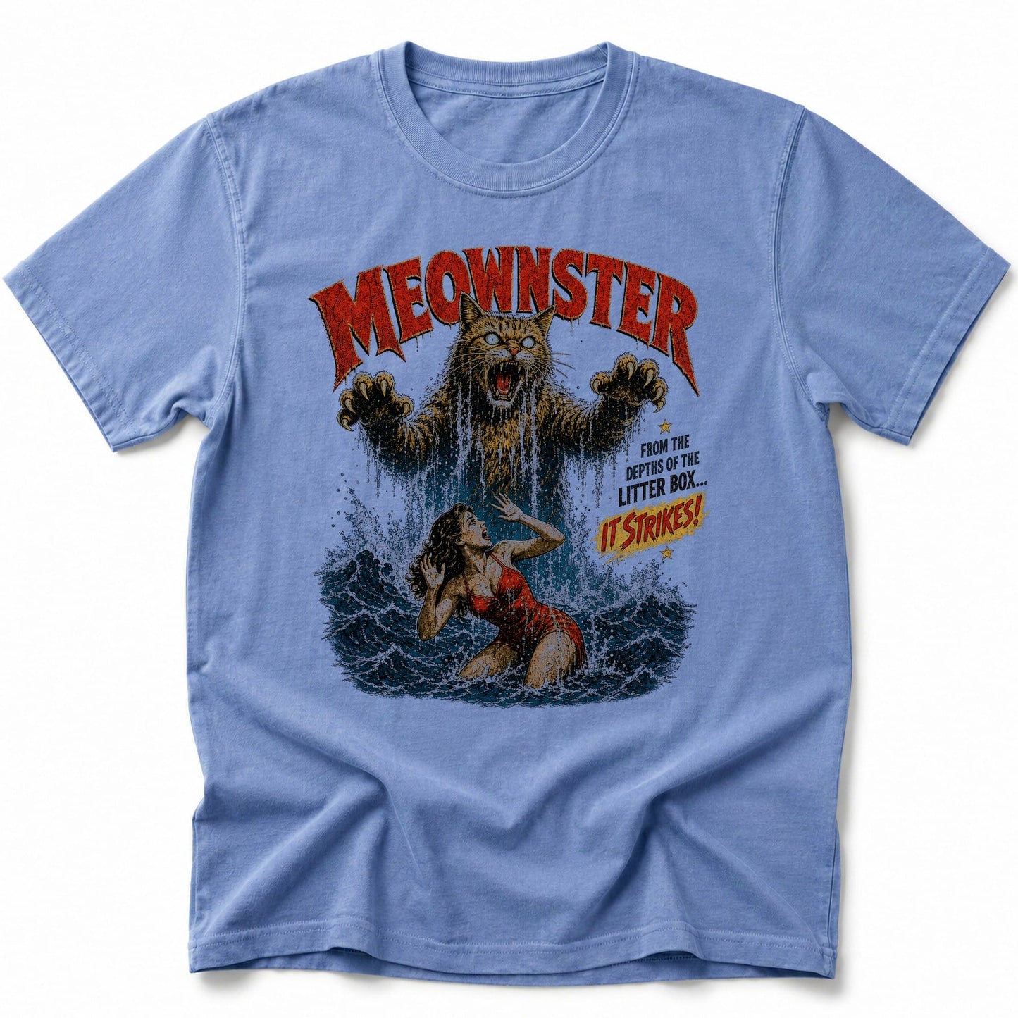 Meownster T-Shirt Blue Jean / S 94770990124895860947 T-Shirt