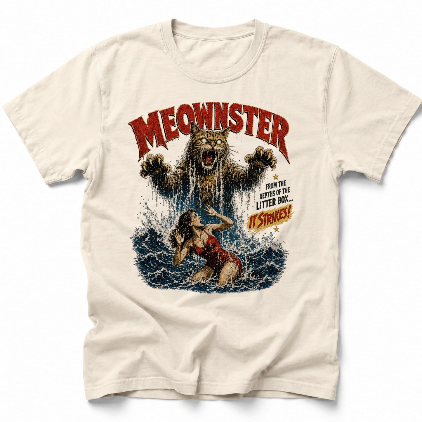 Meownster T-Shirt Ivory / S 30131313242491689307 T-Shirt