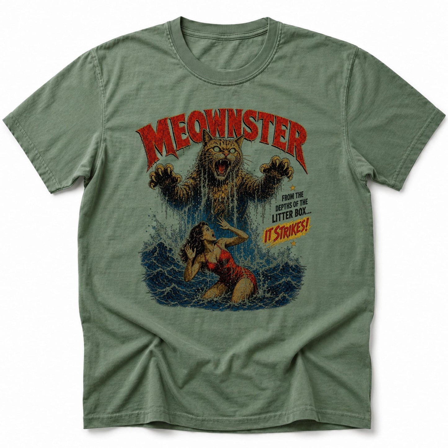 Meownster T-Shirt Moss / S 74136832651472481550 T-Shirt