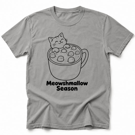 Meowshmallow Season T-Shirt Grey / S 31863509512580220418 T-Shirt