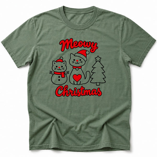 Meowy Christmas T-Shirt