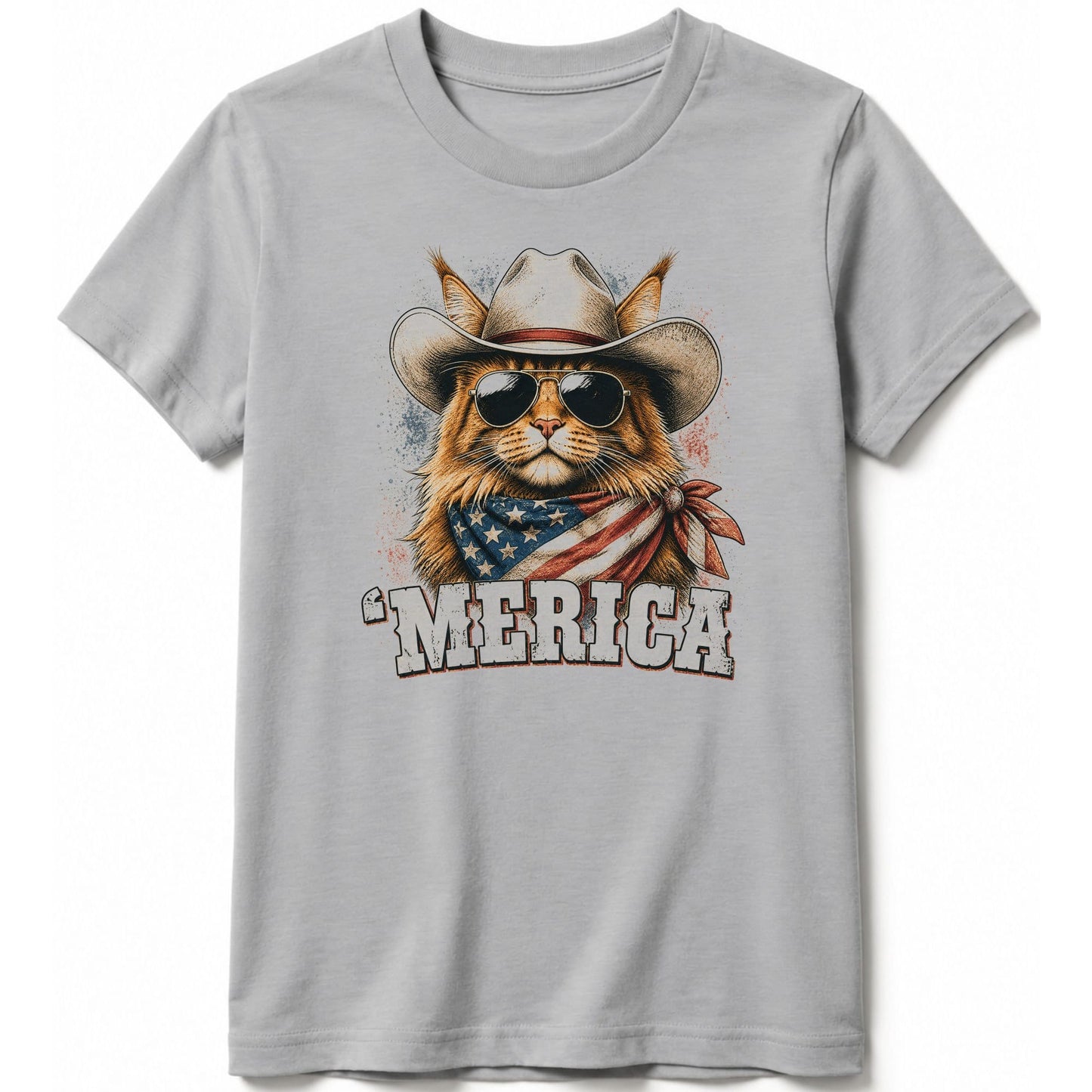 Merica Kids Tee S / Athletic Heather 13066821050456046825 Kids clothes