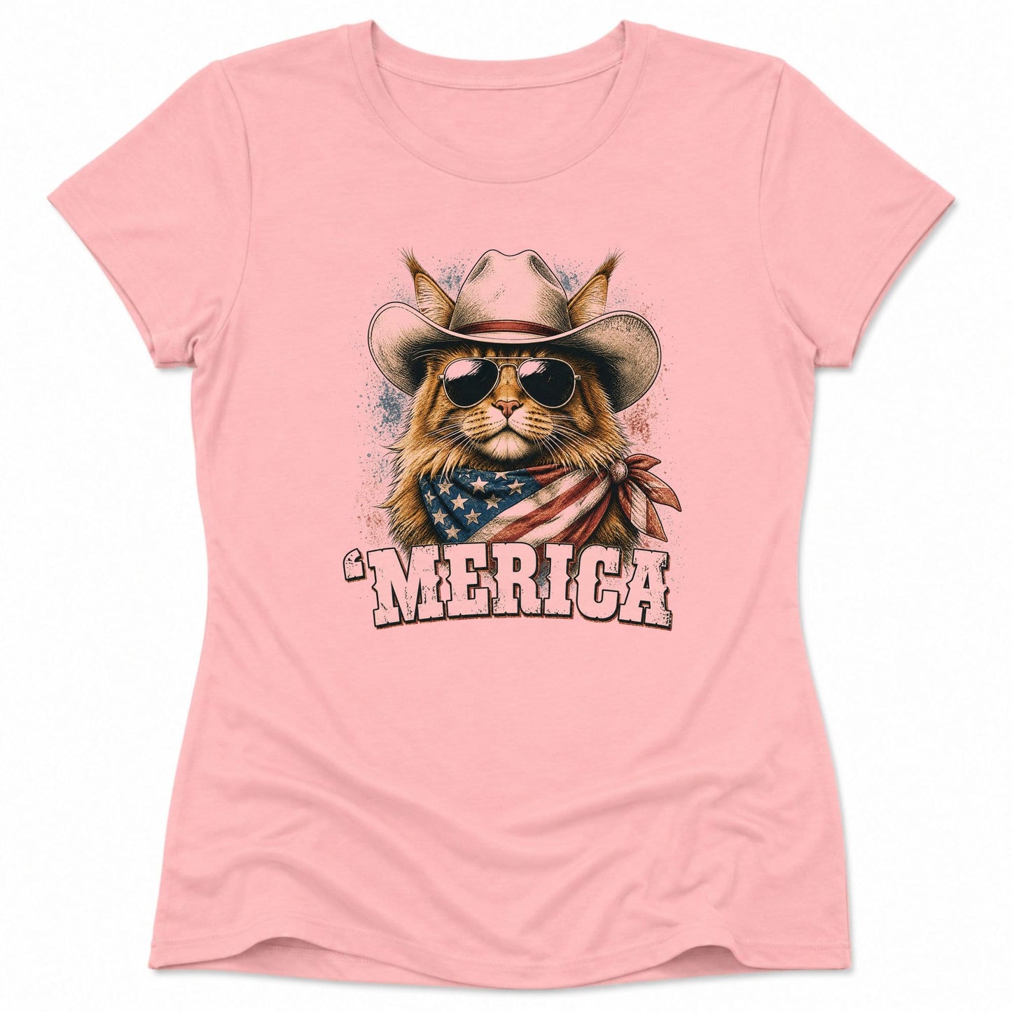 Merica Womens Tee S / Pink 54164224102363942297 T-Shirt
