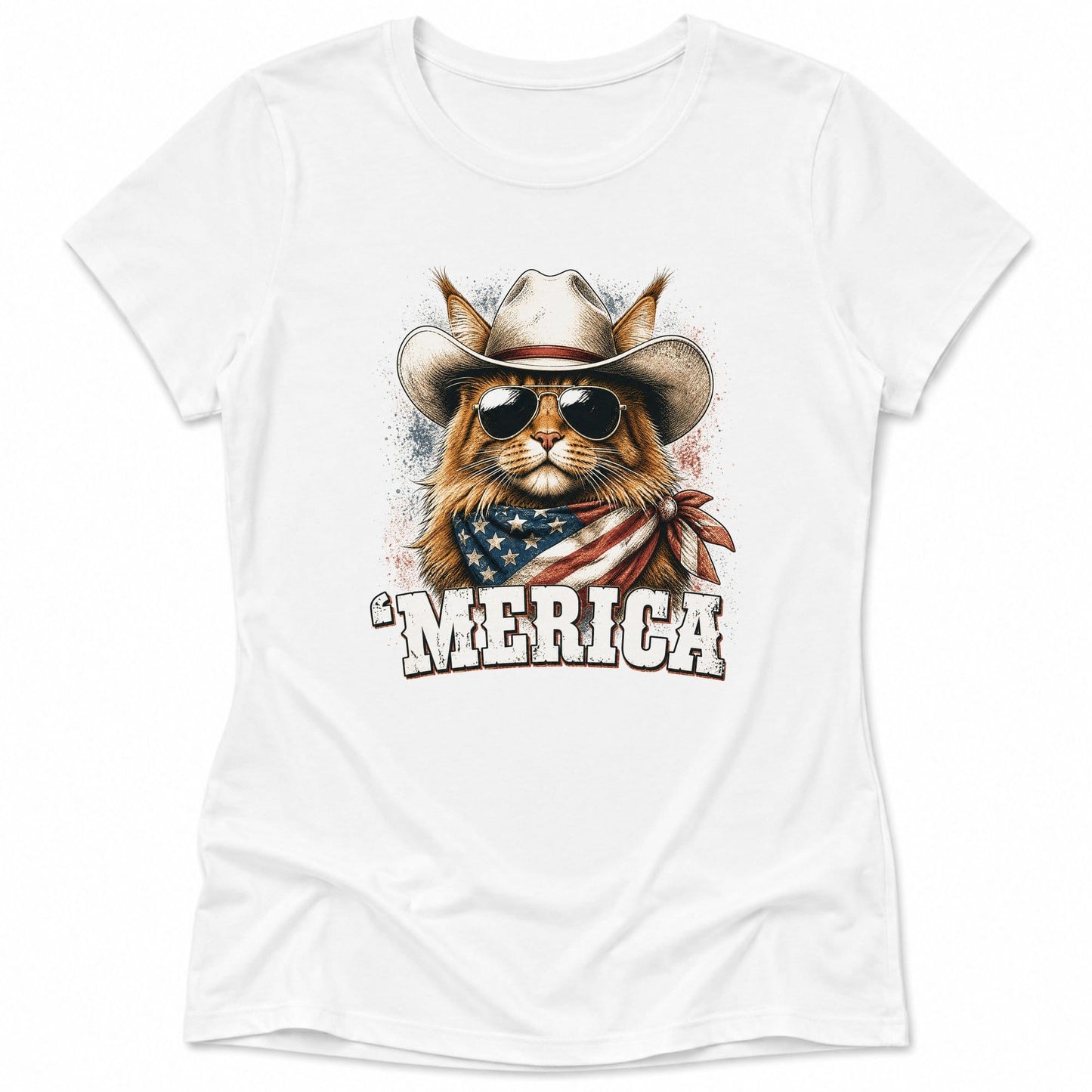 Merica Womens Tee S / White 14519830696902760481 T-Shirt