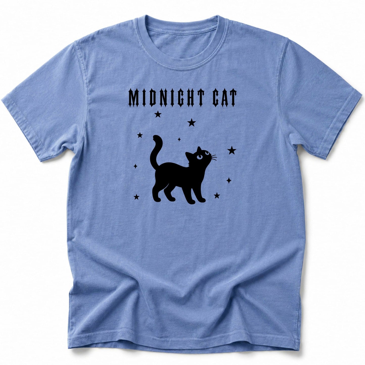 Midnight Cat T-Shirt Blue Jean / S 16794976658146866718 T-Shirt