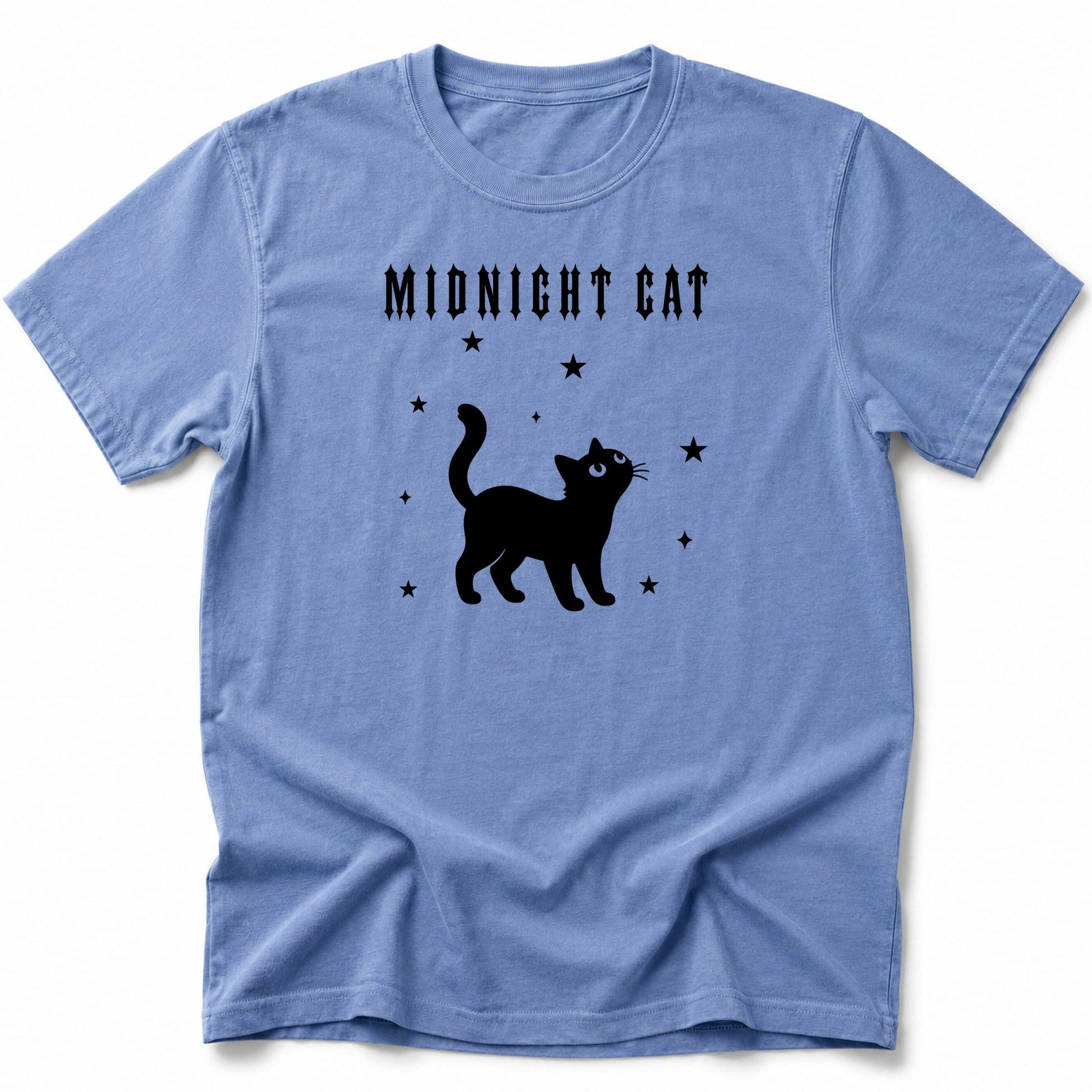 Midnight Cat T-Shirt Blue Jean / S 16794976658146866718 T-Shirt