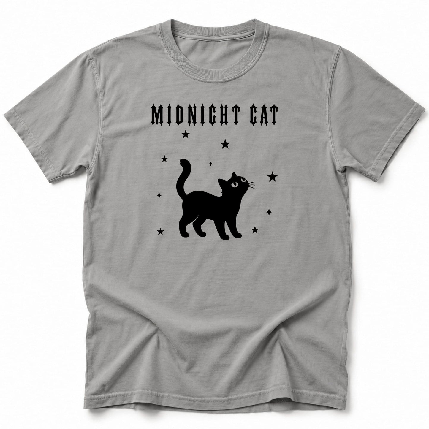 Midnight Cat T-Shirt Grey / S 14009300613313212248 T-Shirt