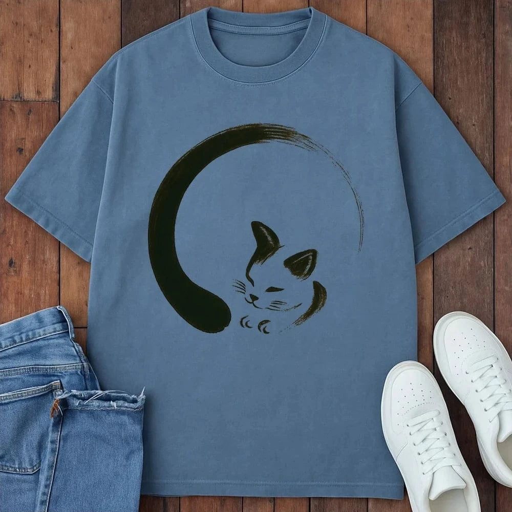 Moon Curl T-Shirt Blue Jean / S 15663678410395550781 T-Shirt
