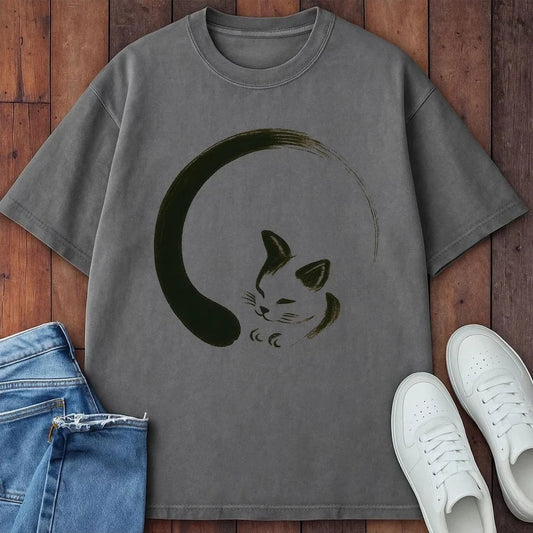 Moon Curl T-Shirt Grey / S 86297462684365239454 T-Shirt