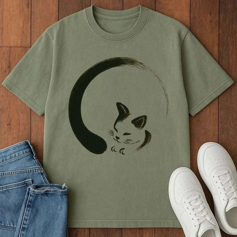 Moon Curl T-Shirt Moss / S 21656952955219452045 T-Shirt