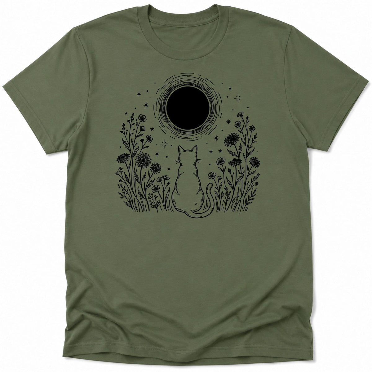 Moonlit Familiar Everyday Softstyle Tee Military Green / S 19798717984630290194 T-Shirt