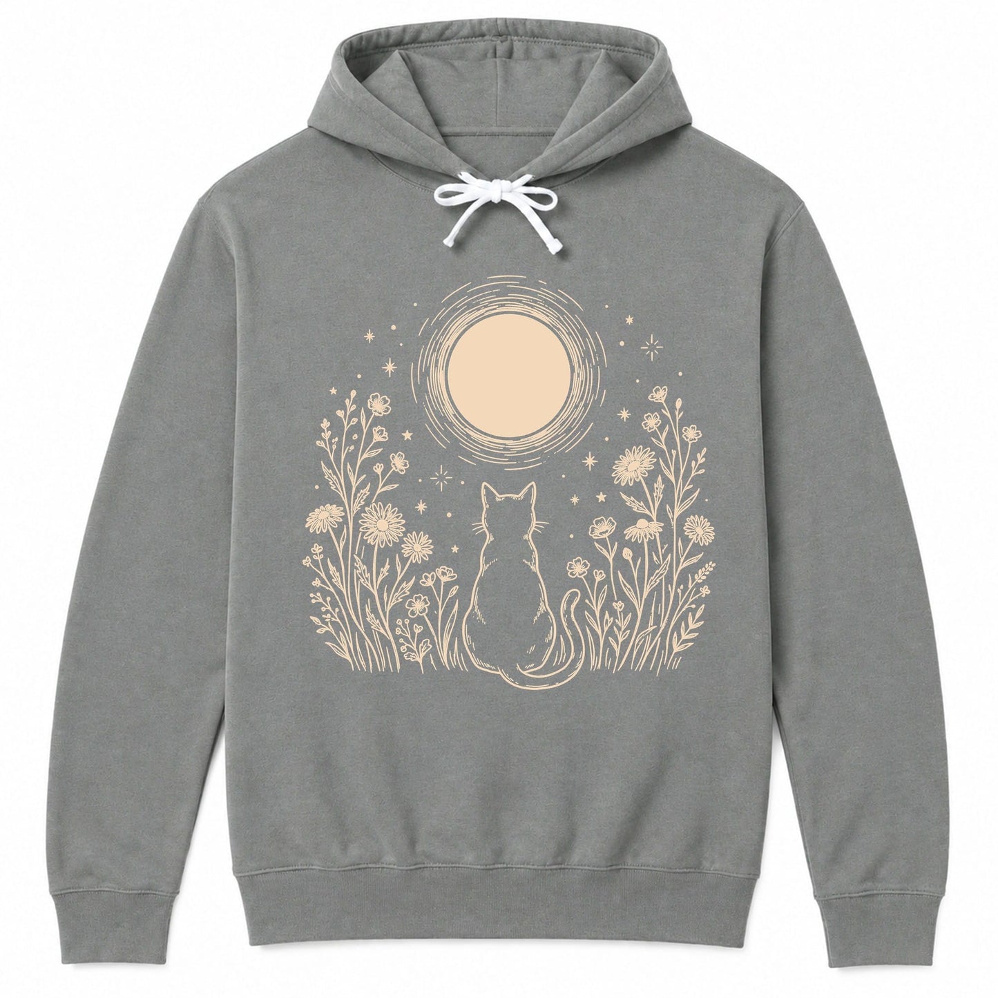 Moonlit Familiar Hoodie S / Grey 14388902048218181116 Hoodie