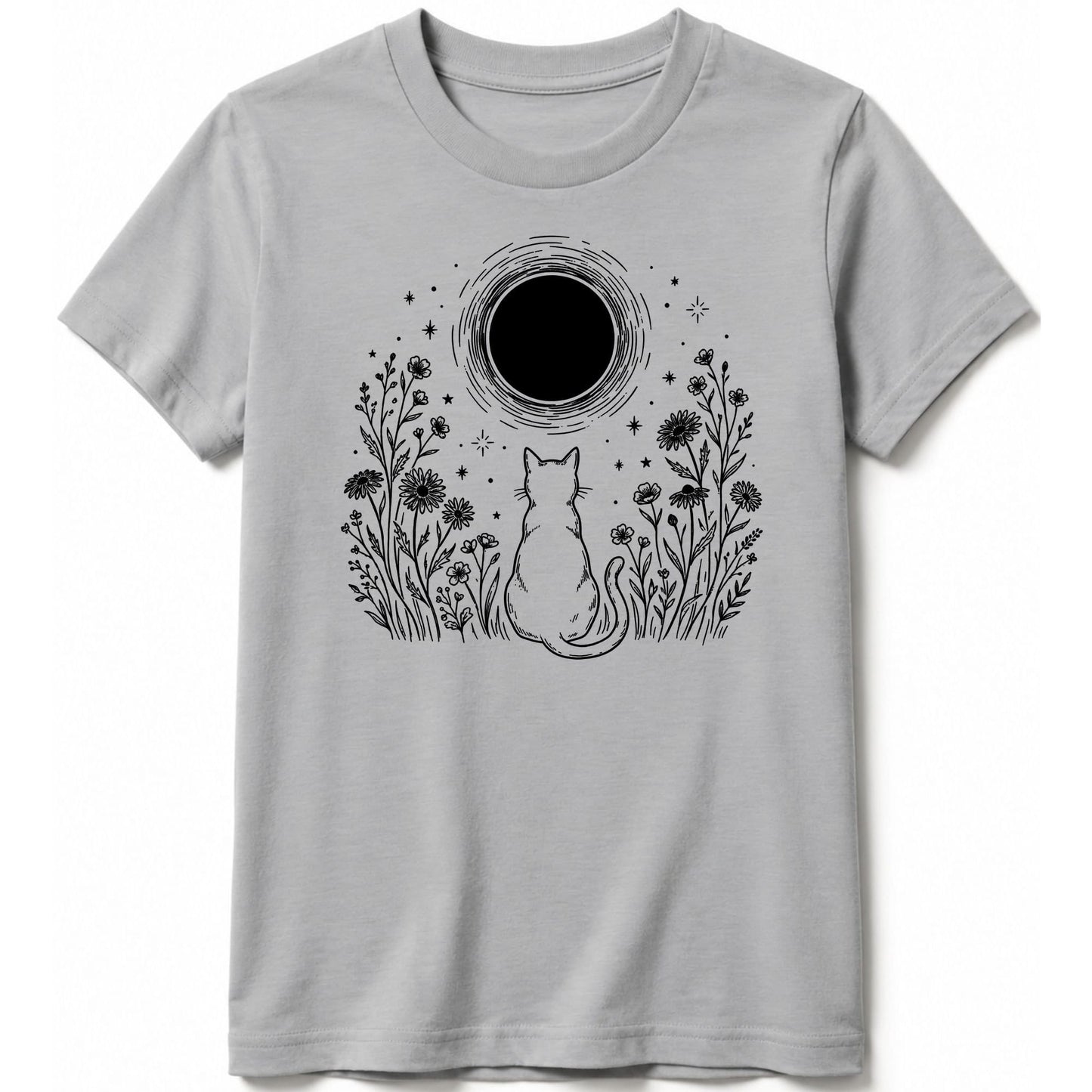 Moonlit Familiar Kids Tee S / Athletic Heather 15383659806086750079 Kids clothes