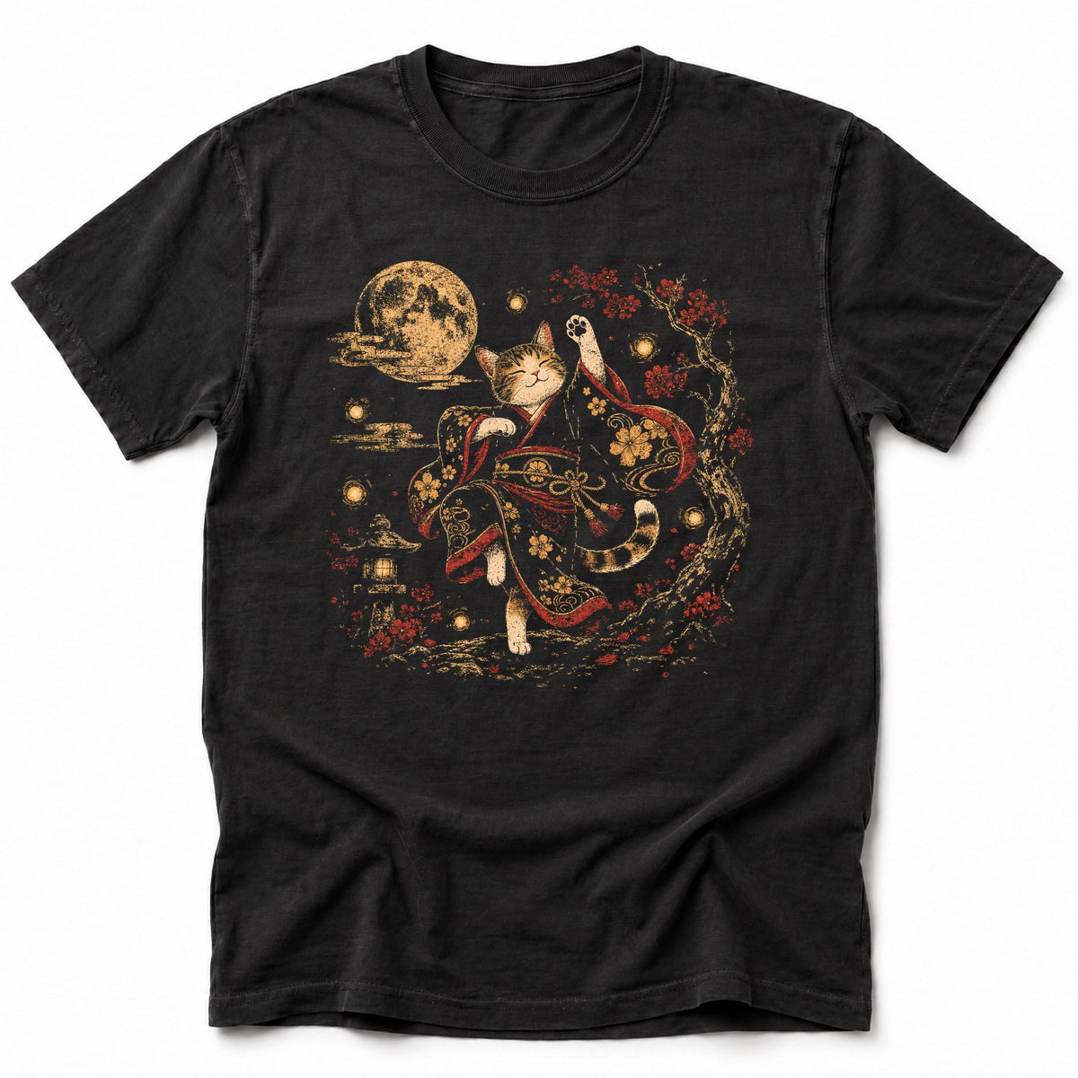 Moonlit Kimono T-Shirt Black / S 18943389802131153787 T-Shirt