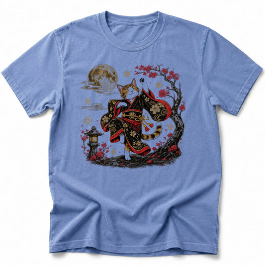 Moonlit Kimono T-Shirt Blue Jean / S 38761298317173586692 T-Shirt
