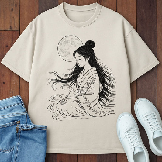 Moonlit Stillness T-Shirt Ivory / S 27428063473941827704 T-Shirt