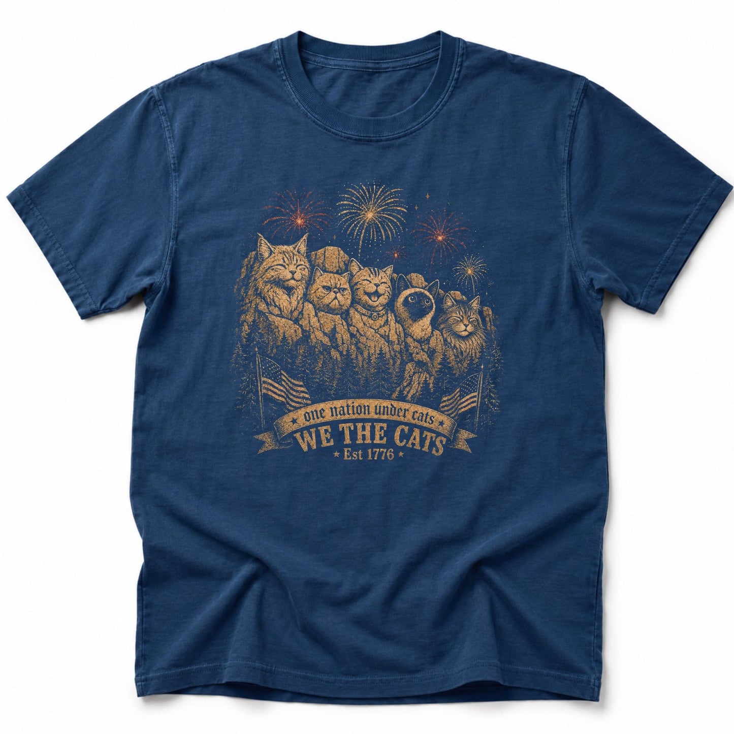 Mount Catmore T-Shirt Navy / S 15897917322278144930 T-Shirt